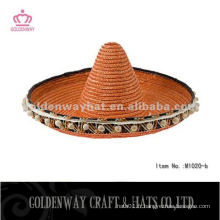 Chapeaux et casquettes sombrero mexicain en paille pour hommes